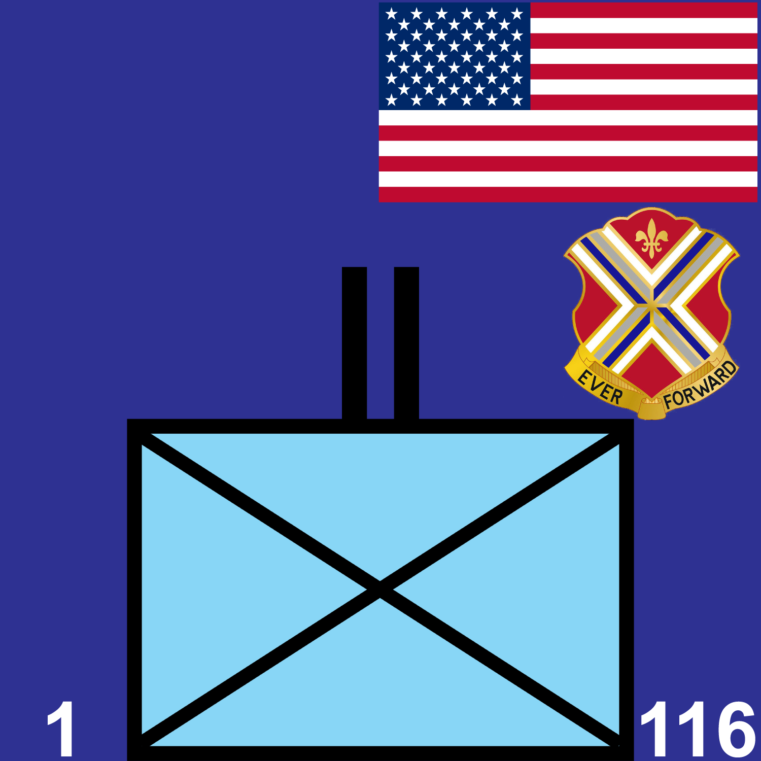1st Battalion, 116th Infantry Regiment icon